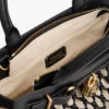 Mini sac fourre-tout en cuir macramé Mini sac fourre-tout en cuir macramé