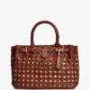Mini sac fourre-tout en cuir tressé Mini sac fourre-tout en cuir tressé
