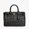 Mini sac fourre-tout en cuir tressé
