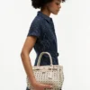 Mini sac fourre-tout en cuir tressé