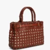 Mini sac fourre-tout en cuir tressé Mini sac fourre-tout en cuir tressé
