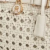 Mini sac fourre-tout en cuir tressé