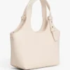 Mini sac fourre-tout grainé avec logo métallisé Mini sac fourre-tout grainé avec logo métallisé
