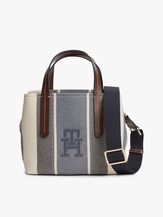 Mini sacoche en jacquard rayé