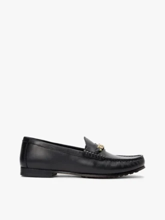 Mocassins en cuir à maillons