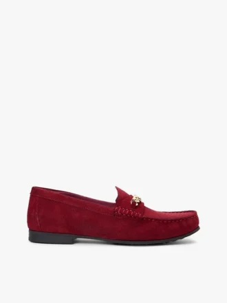 Mocassins en daim à maillons