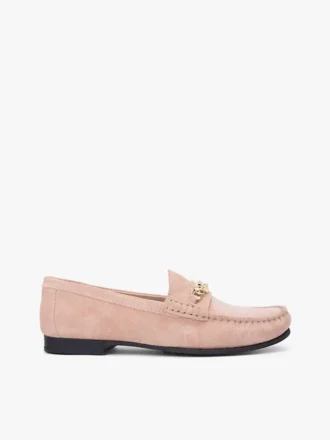 Mocassins en daim à maillons