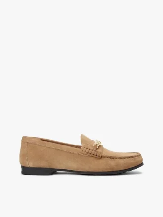 Mocassins en daim à maillons