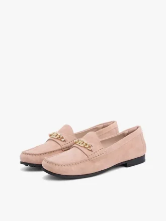 Mocassins en daim à maillons