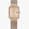 Montre à cadran carré rehaussé de cristaux de 21,3 mm Montre à cadran carré rehaussé de cristaux de 21,3 mm