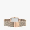 Montre à cadran carré rehaussé de cristaux de 21,3 mm Montre à cadran carré rehaussé de cristaux de 21,3 mm