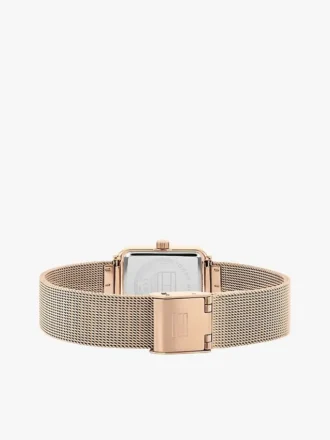 Montre à cadran carré rehaussé de cristaux de 21,3 mm Montre à cadran carré rehaussé de cristaux de 21,3 mm