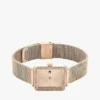 Montre à cadran carré rehaussé de cristaux de 21,3 mm Montre à cadran carré rehaussé de cristaux de 21,3 mm