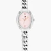 Montre à chaîne avec cadran ovale texturé de 27 mm