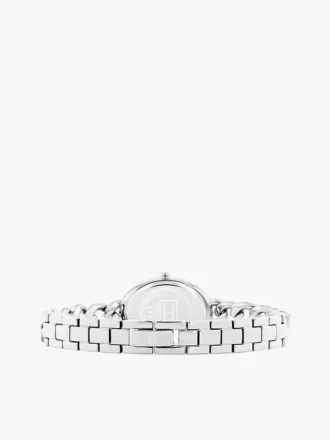 Montre à chaîne avec cadran ovale texturé de 27 mm