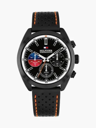 Montre chronographe à bracelet en cuir de 40 mm
