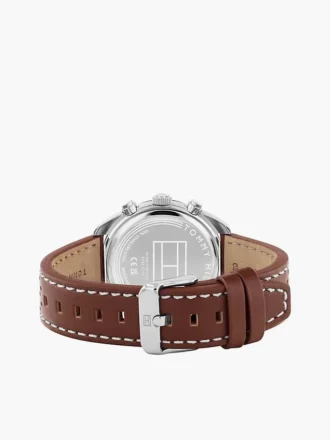 Montre chronographe à bracelet en cuir de 40 mm Montre chronographe à bracelet en cuir de 40 mm