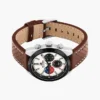 Montre chronographe à bracelet en cuir de 40 mm