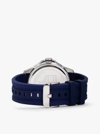 Montre chronographe à bracelet en silicone 43 mm