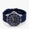 Montre chronographe à bracelet en silicone 43 mm