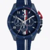 Montre de sport 46 mm avec bracelet en silicone