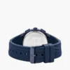 Montre double fuseau horaire avec bracelet en silicone de 43 mm