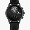Montre habillée à bracelet en cuir de 40 mm