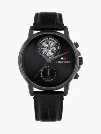 Montre habillée à bracelet en cuir de 40 mm