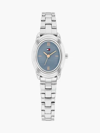 Montre habillée à cadran ovale texturé de 27 mm