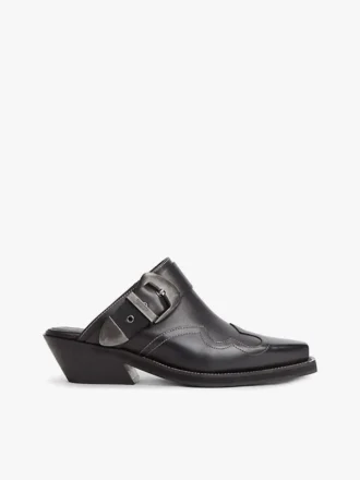 Mules western en cuir Tommy Jeans