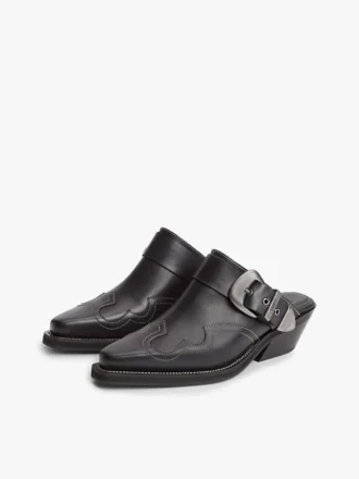 Mules western en cuir Tommy Jeans