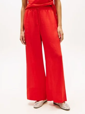 Pantalon ample en lin à enfiler