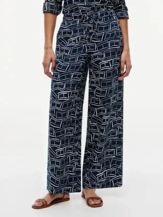 Pantalon ample en lin à enfiler