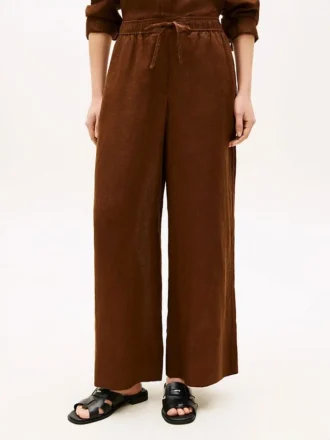 Pantalon ample en lin à enfiler