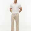 Pantalon ample en mélange coton-lin Pantalon ample en mélange coton-lin