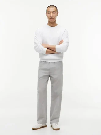 pantalon ample en mlange coton lin 2 2 330x440 - Pantalon ample en m&eacute;lange coton-lin