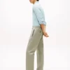 Pantalon ample en mélange coton-lin Pantalon ample en mélange coton-lin