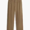 Pantalon ample à plis et toucher papier Pantalon ample à plis et toucher papier