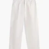 Pantalon ample à plis et toucher papier Pantalon ample à plis et toucher papier