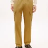 Pantalon cargo droit teint en pièce Pantalon cargo droit teint en pièce
