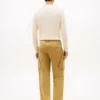 Pantalon cargo droit teint en pièce Pantalon cargo droit teint en pièce