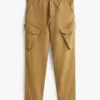 Pantalon cargo droit teint en pièce Pantalon cargo droit teint en pièce