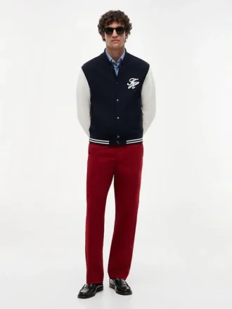 Pantalon chino Flex teint en pièce New York Label Pantalon chino Flex teint en pièce New York Label