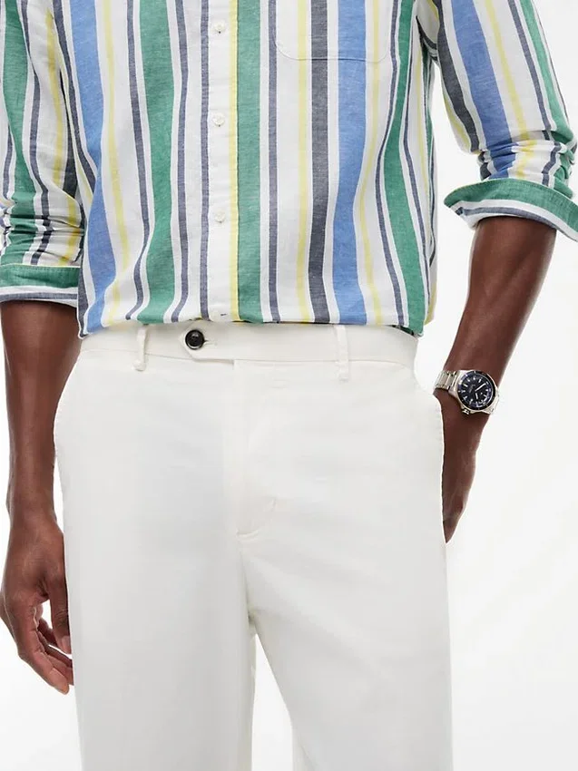 Pantalon chino Flex teint en pièce New York Label Pantalon chino Flex teint en pièce New York Label