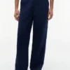 Pantalon chino utilitaire en mélange coton-lin