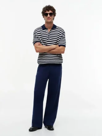 Pantalon chino utilitaire en mélange coton-lin Pantalon chino utilitaire en mélange coton-lin