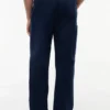 Pantalon chino utilitaire en mélange coton-lin