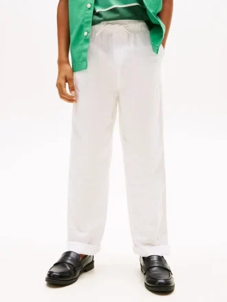 Pantalon décontracté en lin mélangé pour enfant
