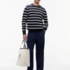 Pantalon décontracté en seersucker léger mélangé laine Pantalon décontracté en seersucker léger mélangé laine