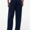 Pantalon décontracté en seersucker léger mélangé laine Pantalon décontracté en seersucker léger mélangé laine